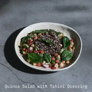 سالاد کینوا با سس ارده